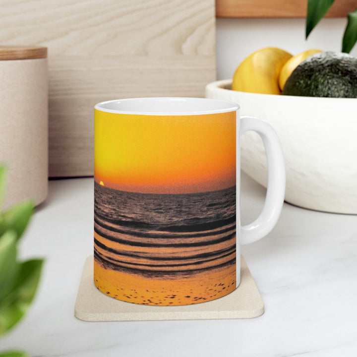 Sunrise on the Sea - Ceramic Mug 11oz - Visiting This World