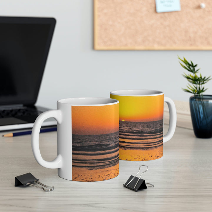 Sunrise on the Sea - Ceramic Mug 11oz - Visiting This World