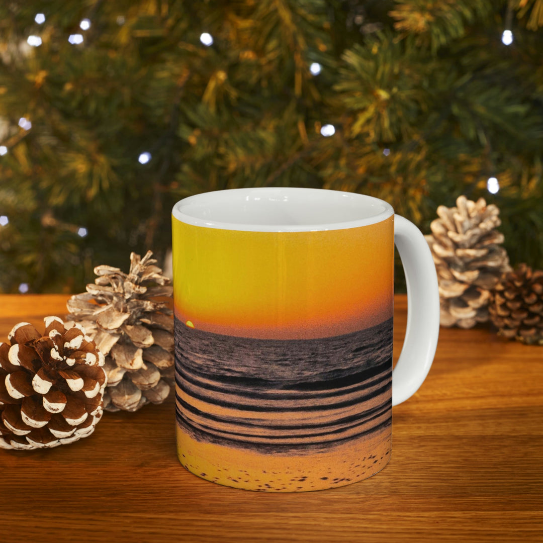 Sunrise on the Sea - Ceramic Mug 11oz - Visiting This World