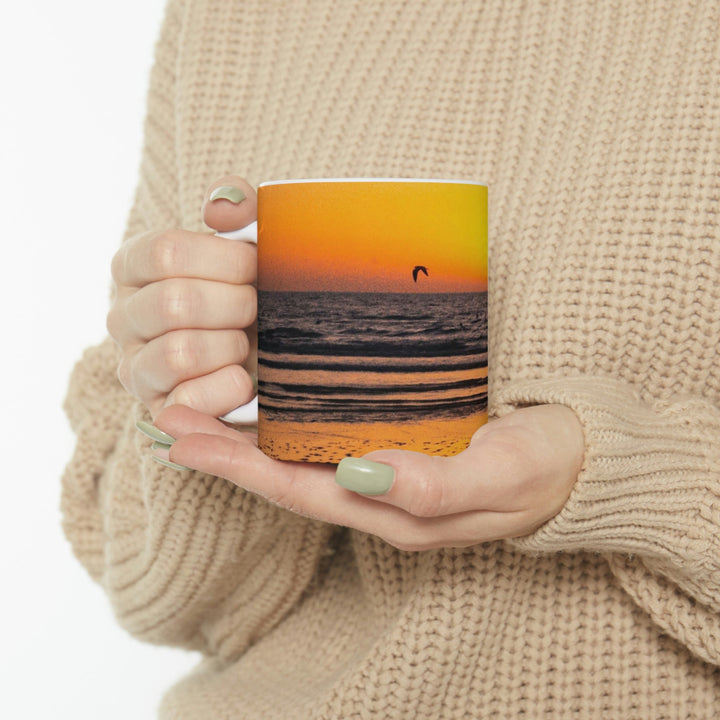 Sunrise on the Sea - Ceramic Mug 11oz - Visiting This World