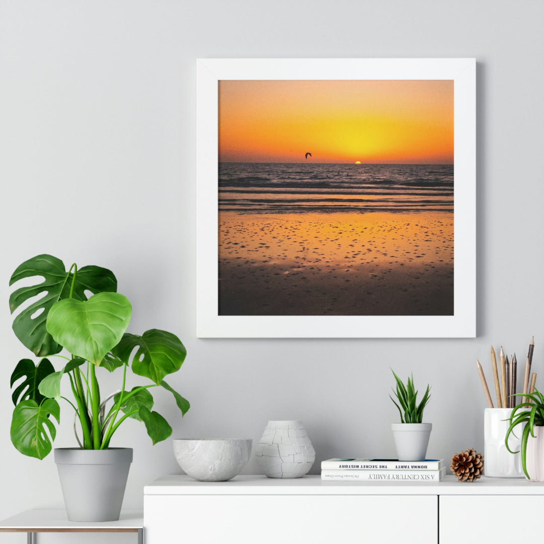 Sunrise on the Sea - Framed Print - Visiting This World