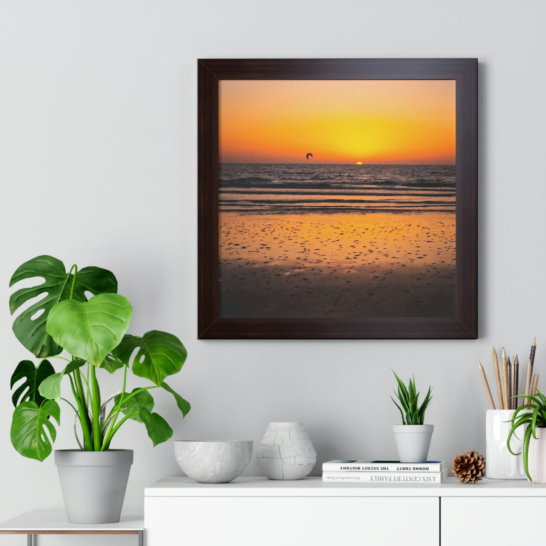 Sunrise on the Sea - Framed Print - Visiting This World