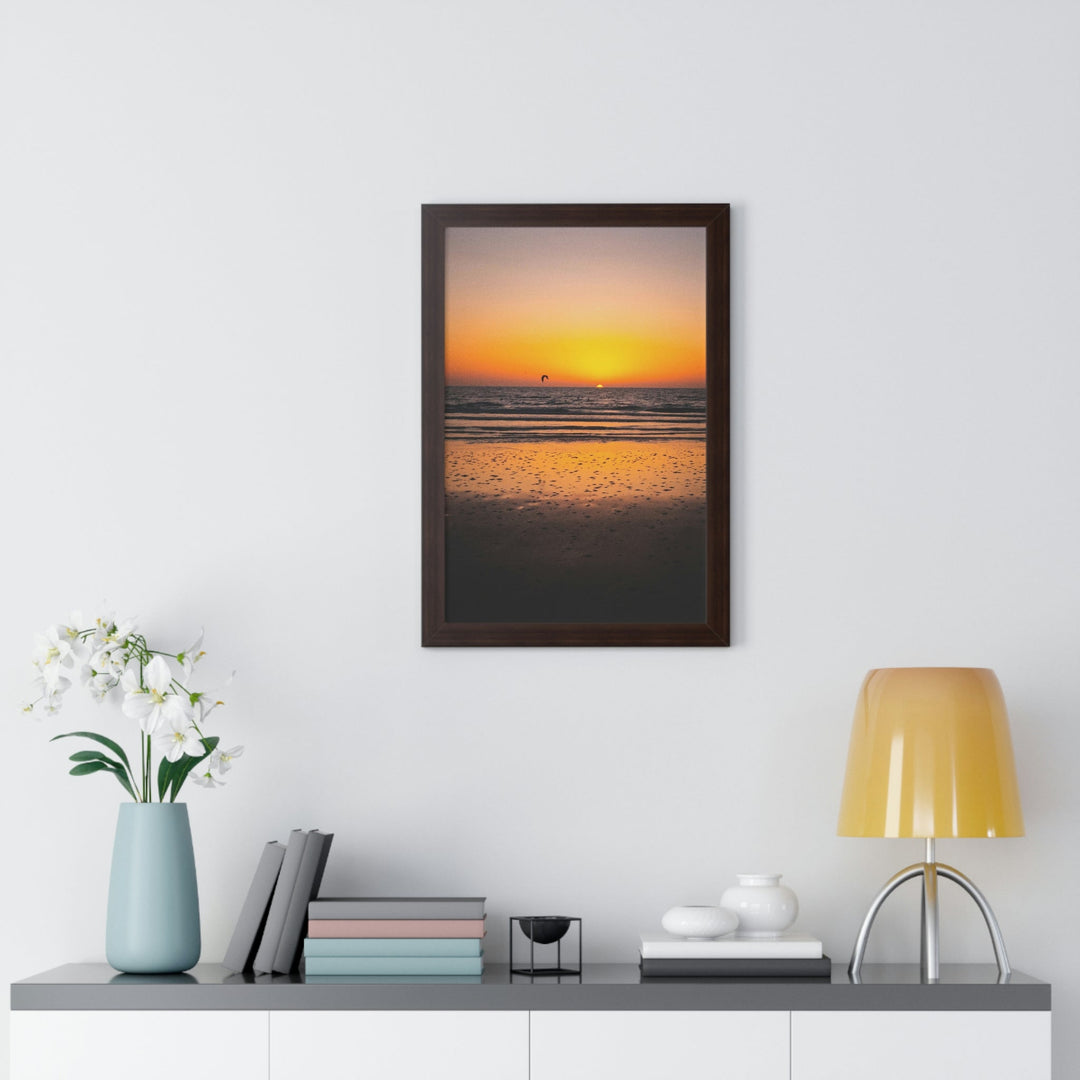 Sunrise on the Sea - Framed Print - Visiting This World