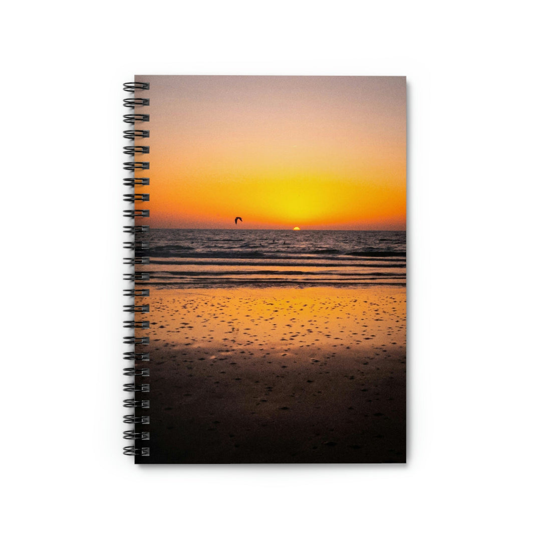 Sunrise on the Sea - Spiral Ruled Line Notebook - Visiting This World