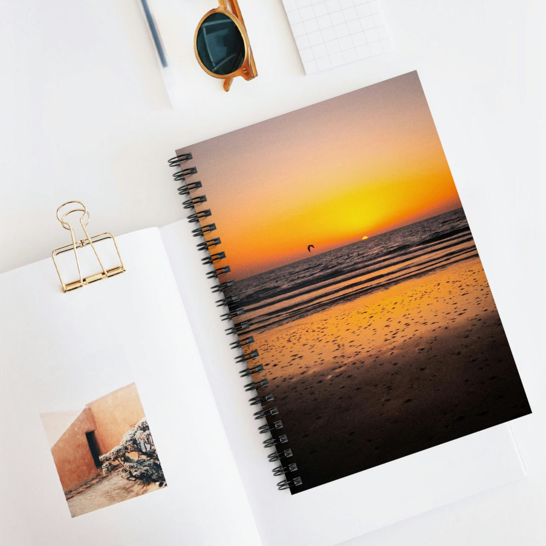 Sunrise on the Sea - Spiral Ruled Line Notebook - Visiting This World