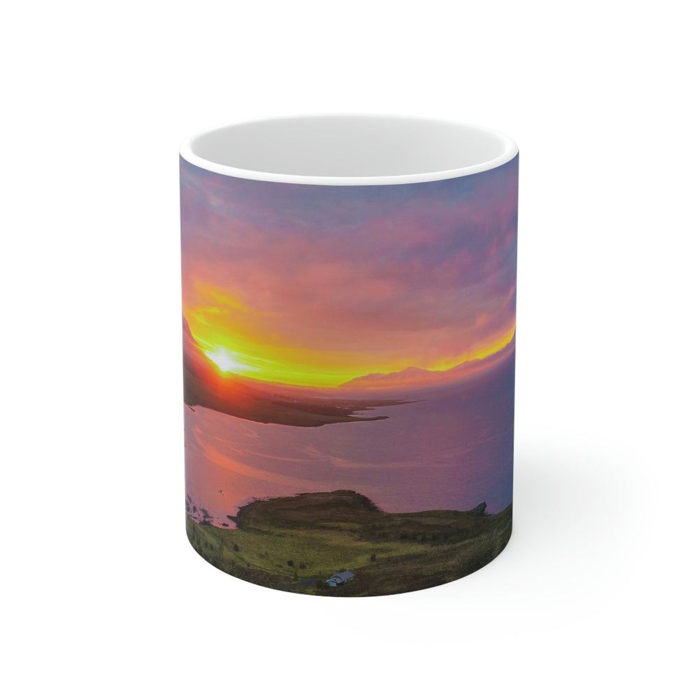 Sunset Over the Fjord Part 1 - Ceramic Mug 11oz - Visiting This World