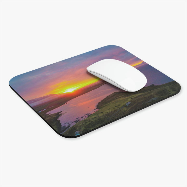 Sunset Over the Fjord Part 1 - Mouse Pad (Rectangle) - Visiting This World