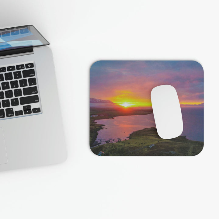 Sunset Over the Fjord Part 1 - Mouse Pad (Rectangle) - Visiting This World