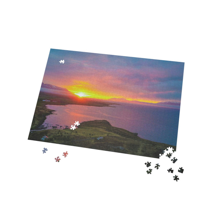 Sunset Over the Fjord Part 1 - Puzzle (96, 252, 500, 1000-Piece) - Visiting This World