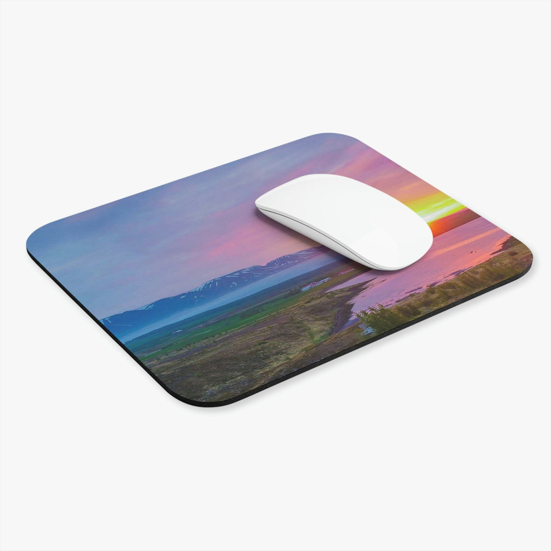 Sunset Over the Fjord Part 2 - Mouse Pad (Rectangle) - Visiting This World