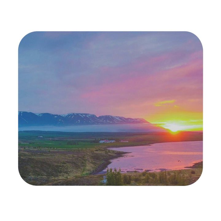 Sunset Over the Fjord Part 2 - Mouse Pad (Rectangle) - Visiting This World