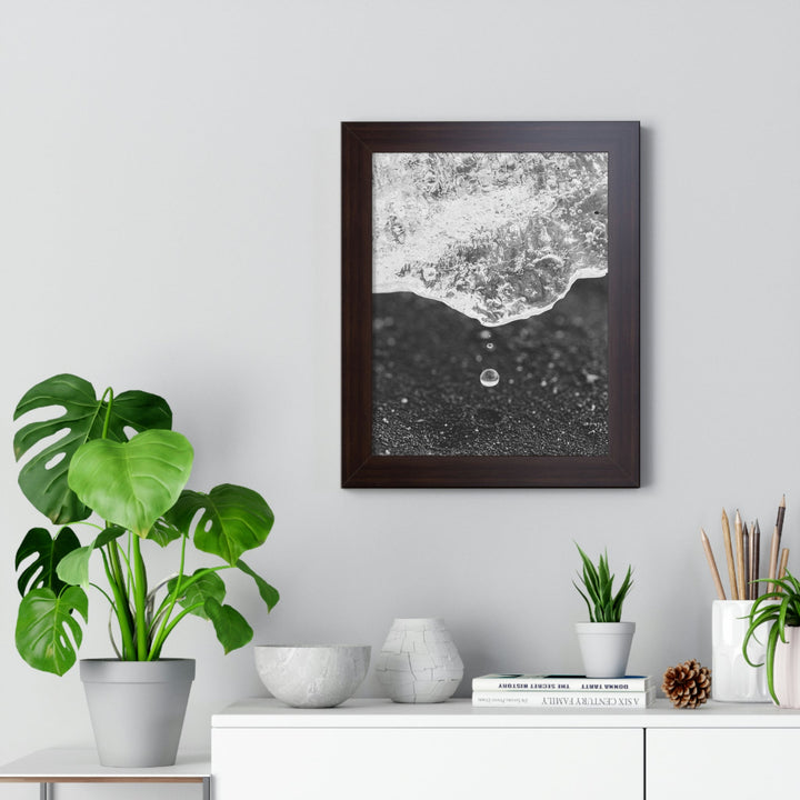 Suspended Droplet - Framed Print - Visiting This World