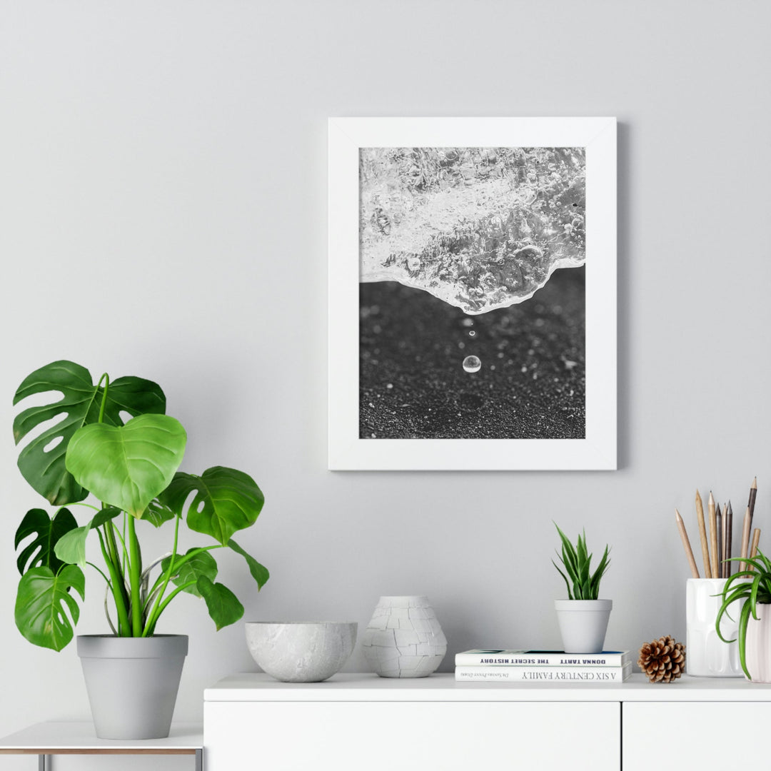 Suspended Droplet - Framed Print - Visiting This World