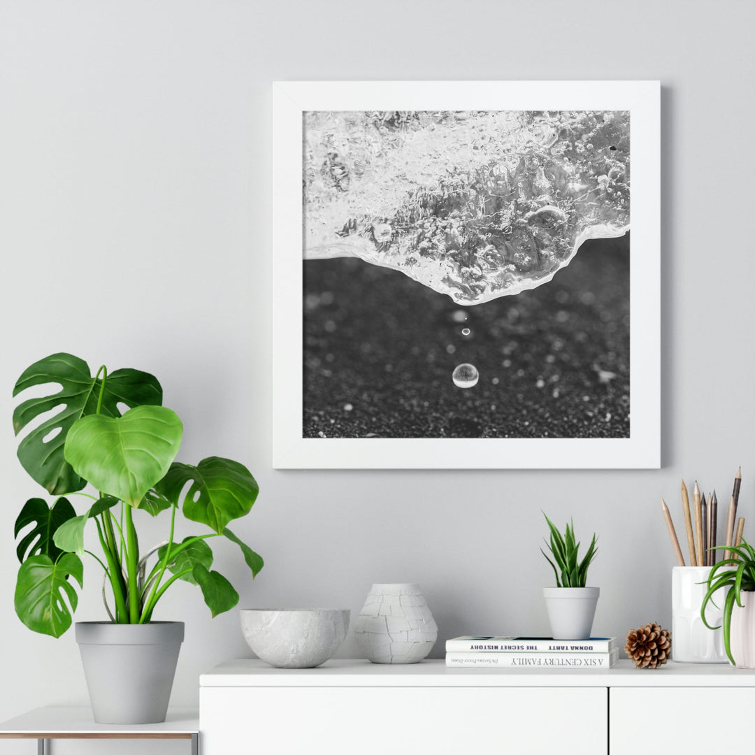 Suspended Droplet - Framed Print - Visiting This World