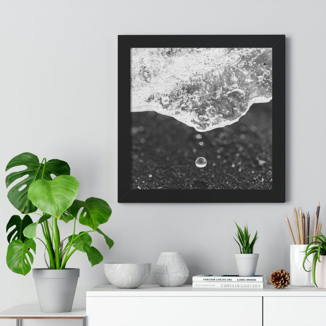 Suspended Droplet - Framed Print - Visiting This World