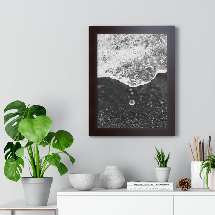 Suspended Droplet - Framed Print - Visiting This World