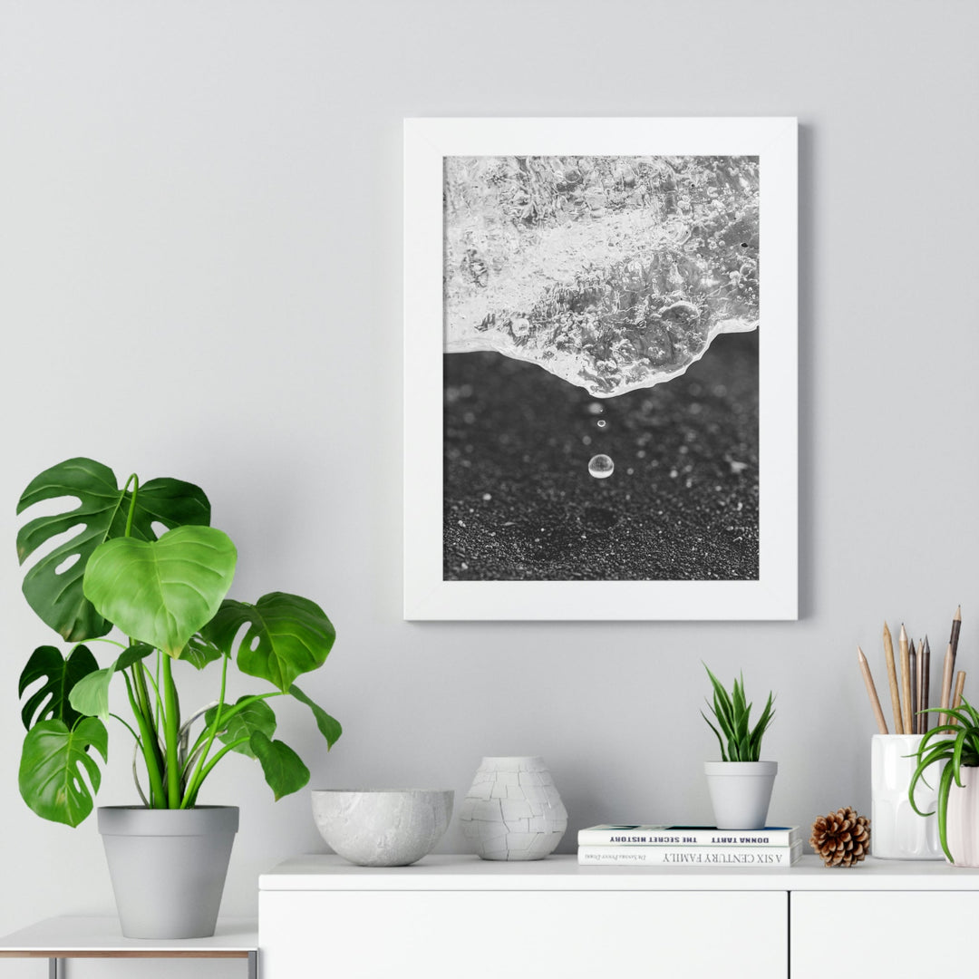 Suspended Droplet - Framed Print - Visiting This World