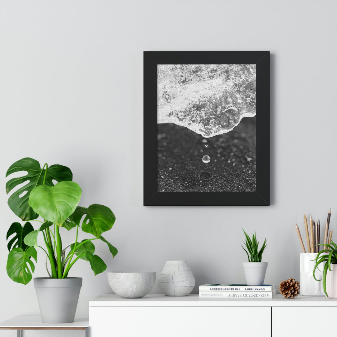 Suspended Droplet - Framed Print - Visiting This World