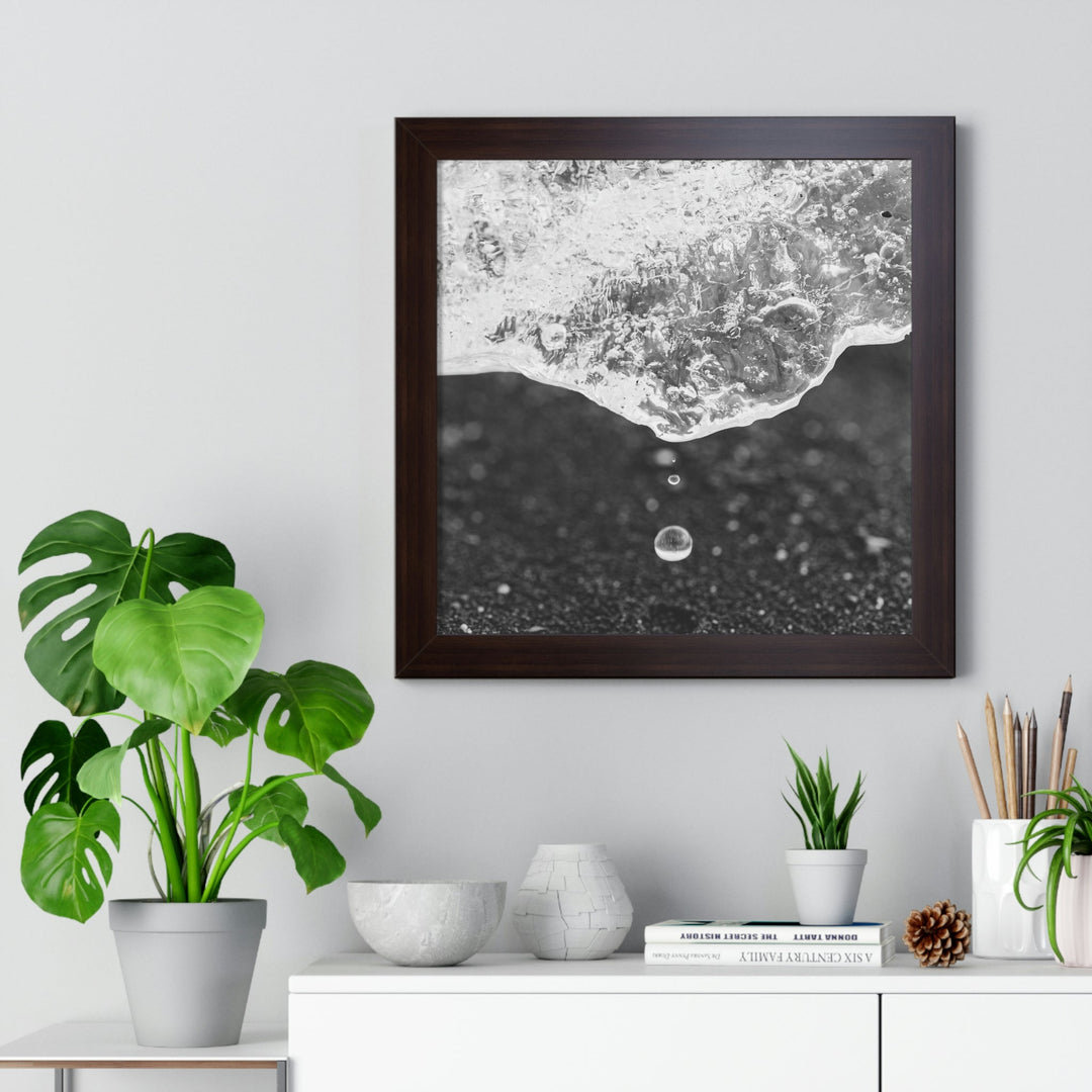 Suspended Droplet - Framed Print - Visiting This World