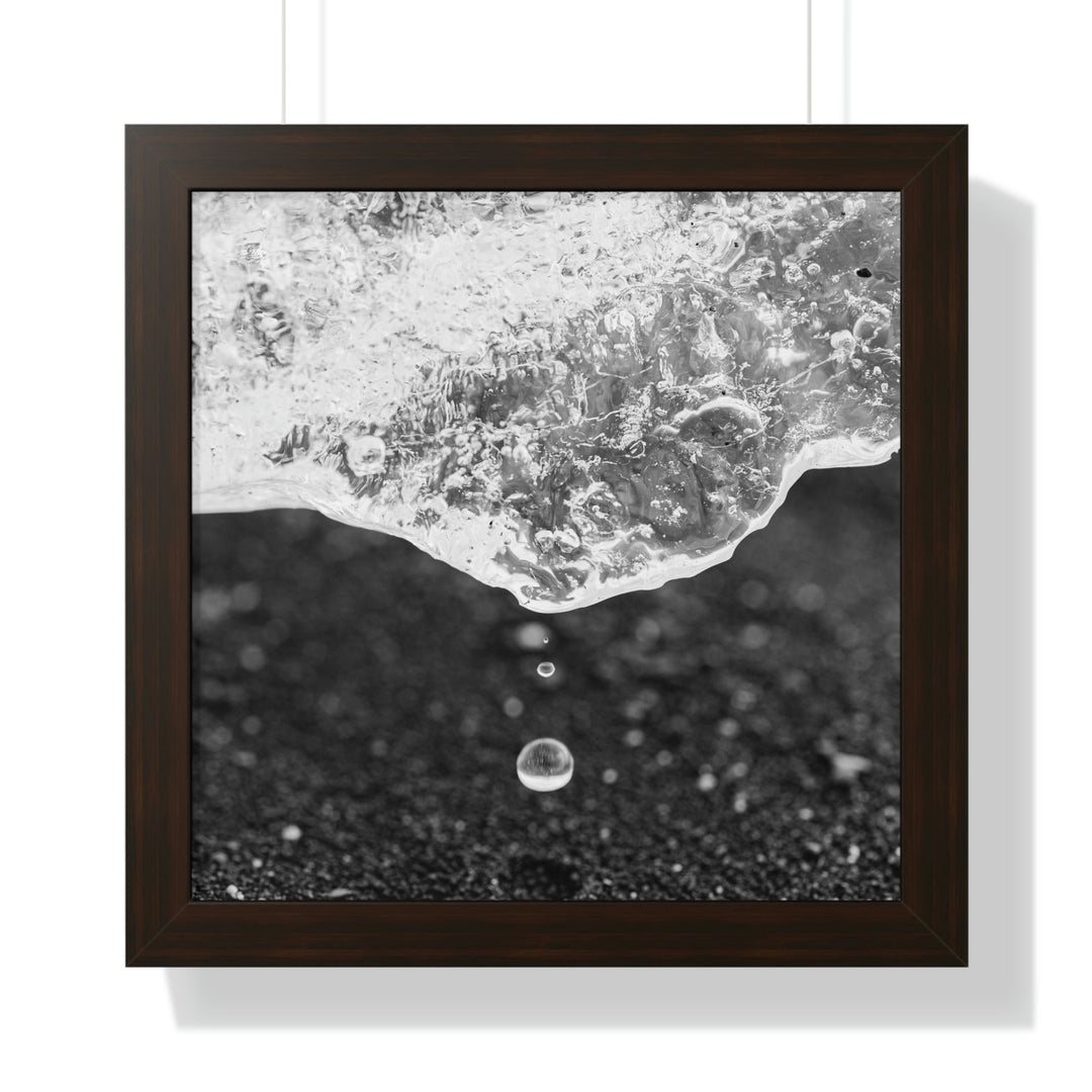 Suspended Droplet - Framed Print - Visiting This World