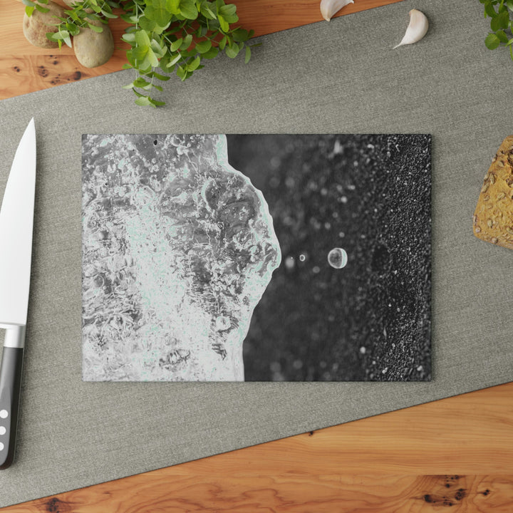 Suspended Droplet - Glass Cutting Board - Visiting This World