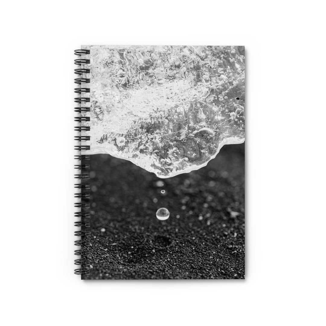 Suspended Droplet - Spiral Ruled Line Notebook - Visiting This World