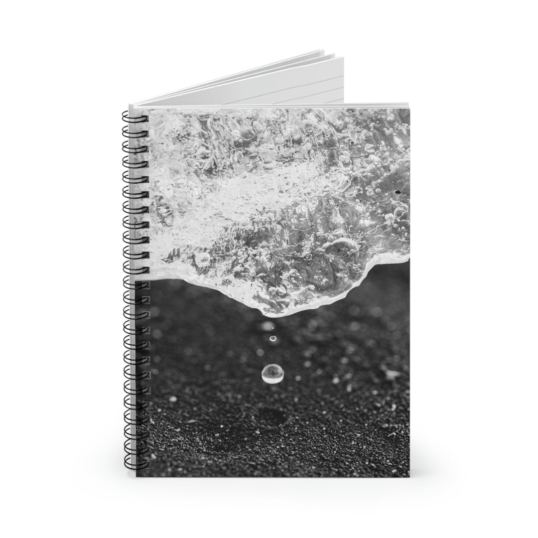 Suspended Droplet - Spiral Ruled Line Notebook - Visiting This World