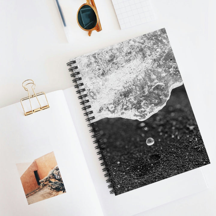 Suspended Droplet - Spiral Ruled Line Notebook - Visiting This World