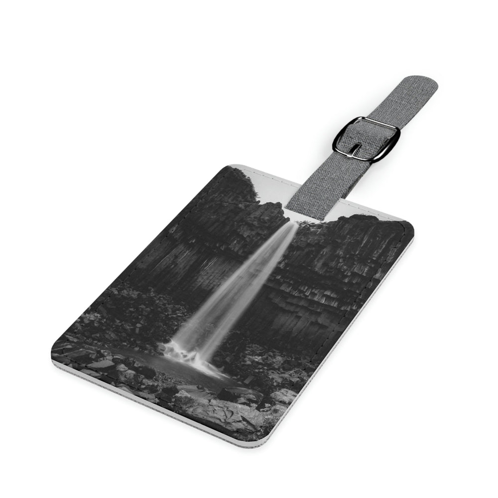 Svartifoss in Black and White - Luggage Tag - Visiting This World