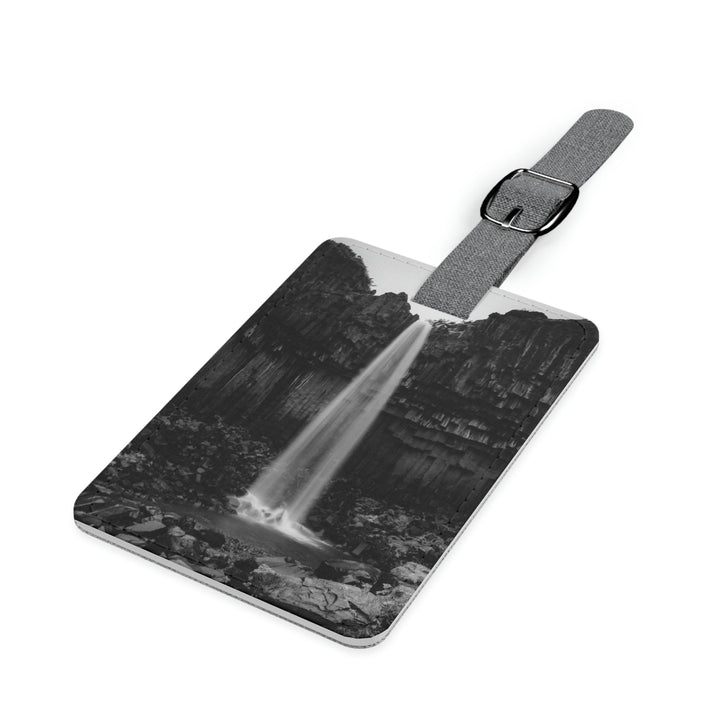 Svartifoss in Black and White - Luggage Tag - Visiting This World