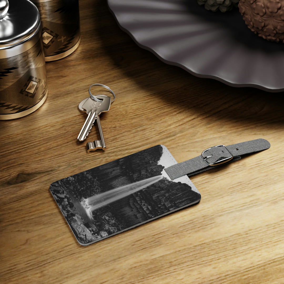 Svartifoss in Black and White - Luggage Tag - Visiting This World
