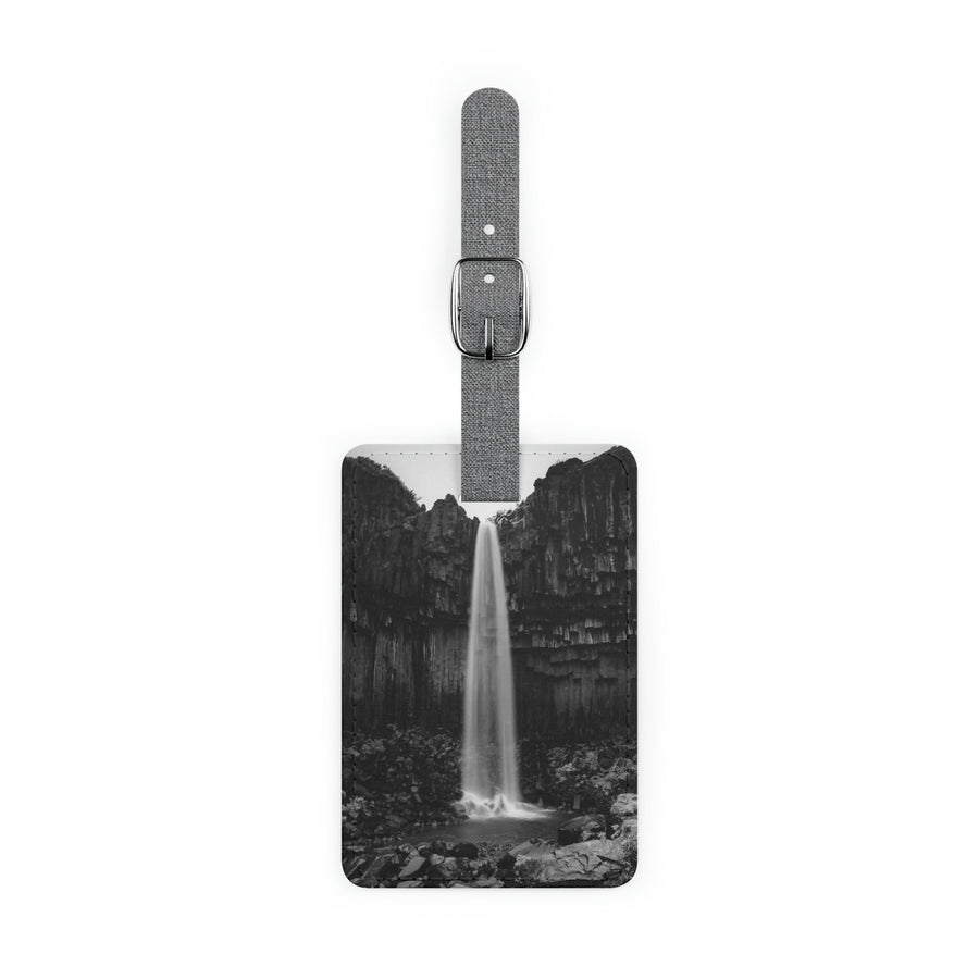 Svartifoss in Black and White - Luggage Tag - Visiting This World