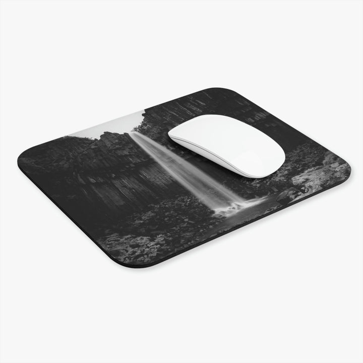 Svartifoss in Black and White - Mouse Pad (Rectangle) - Visiting This World