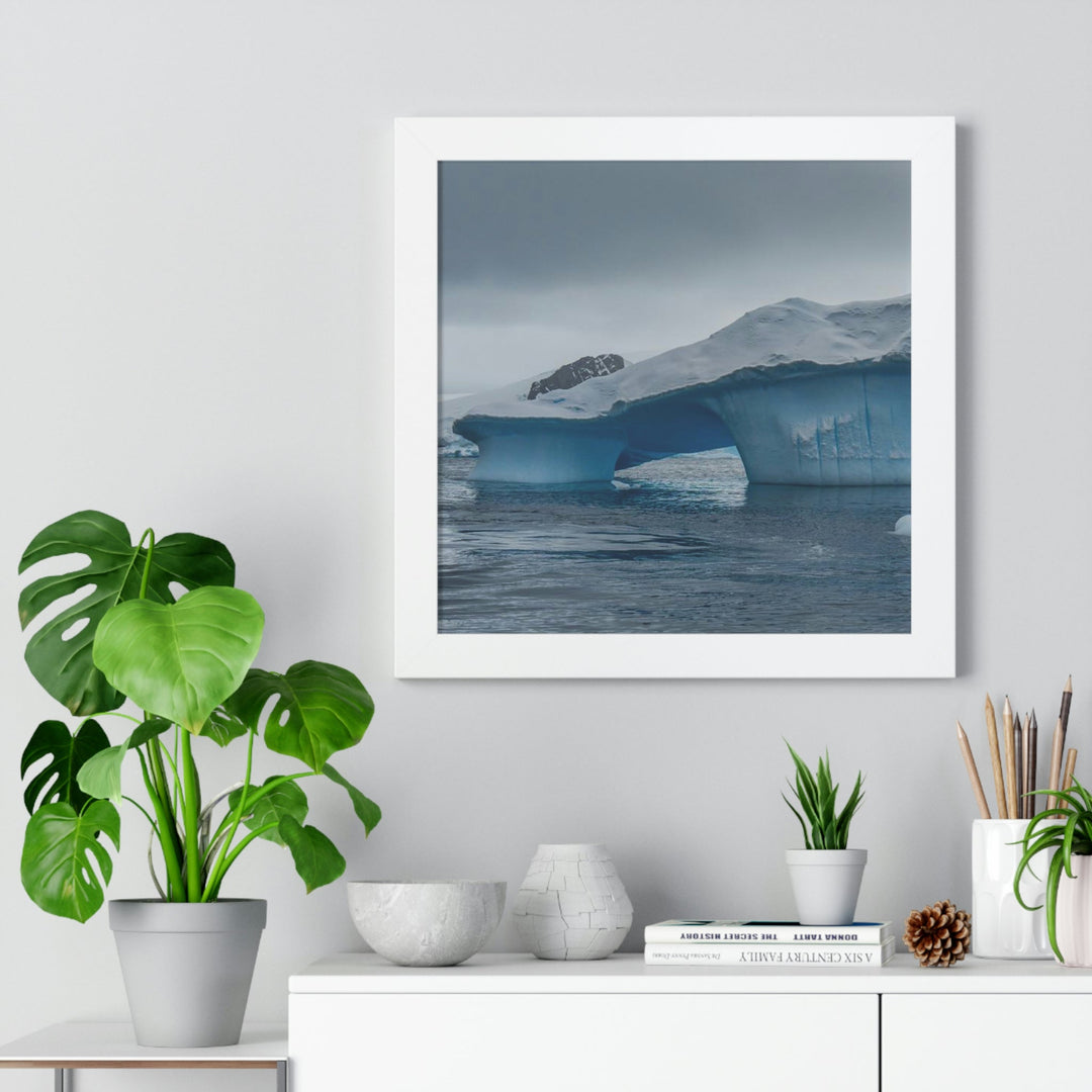 Textured Ice - Framed Print - Visiting This World