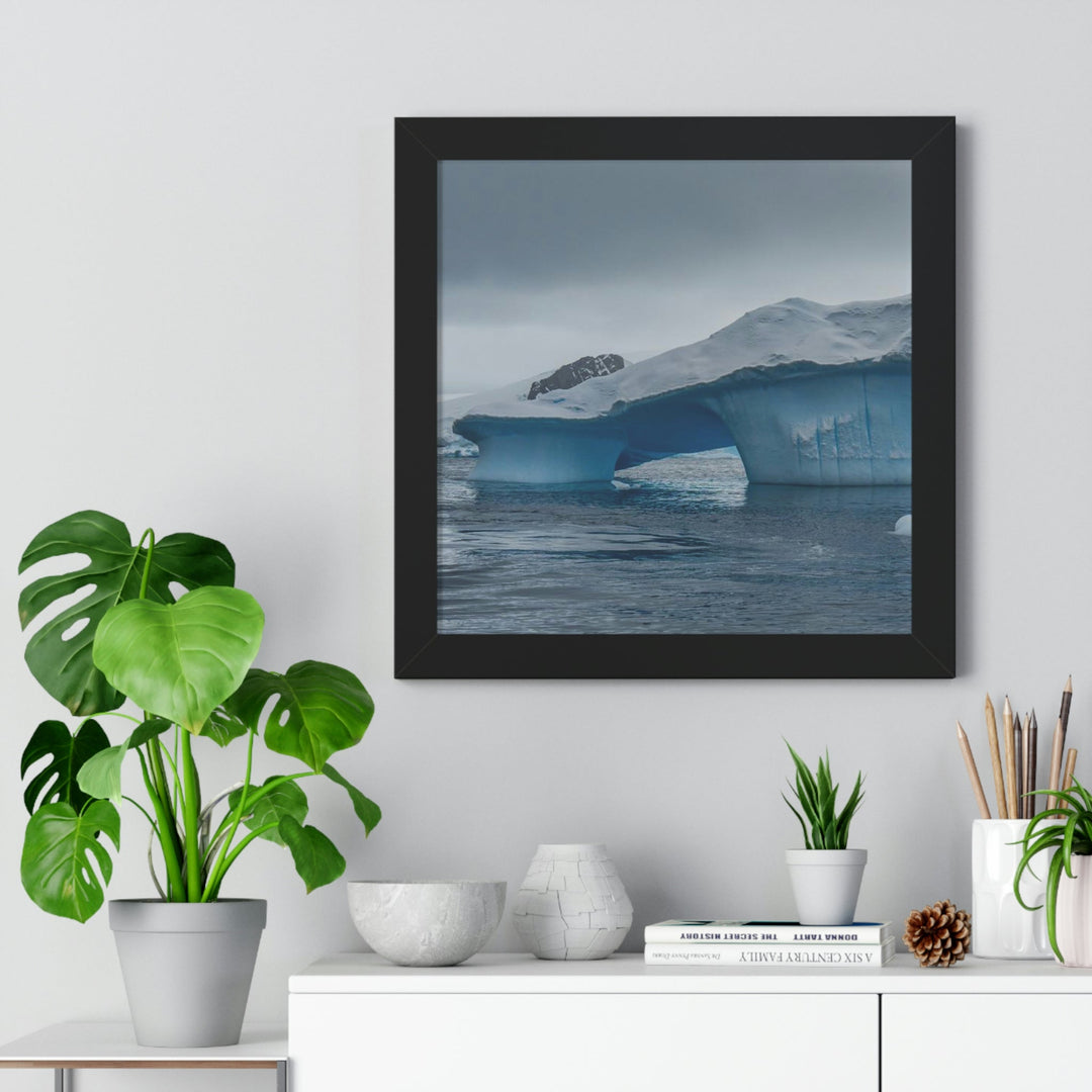 Textured Ice - Framed Print - Visiting This World