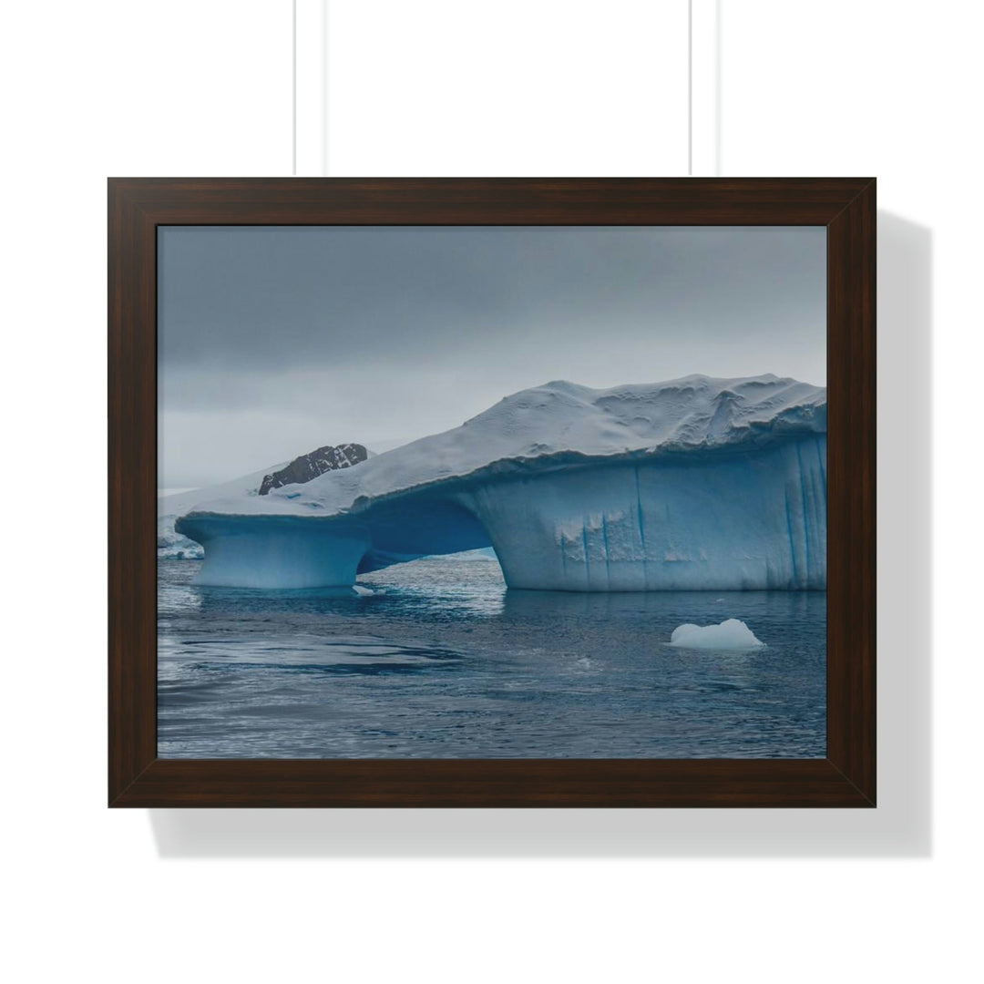 Textured Ice - Framed Print - Visiting This World