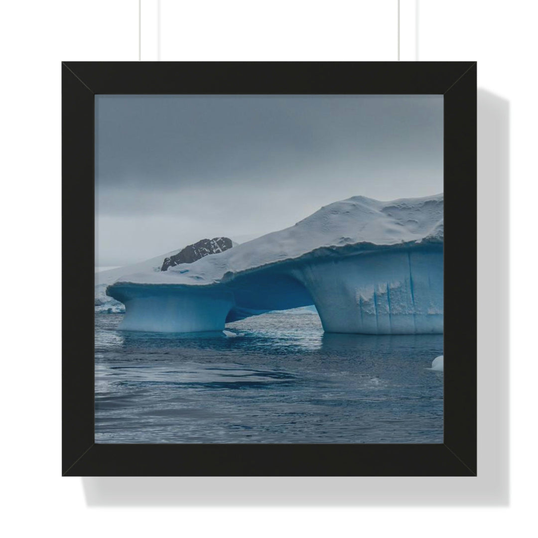 Textured Ice - Framed Print - Visiting This World