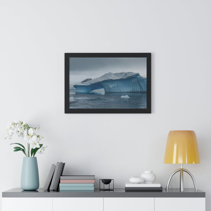 Textured Ice - Framed Print - Visiting This World