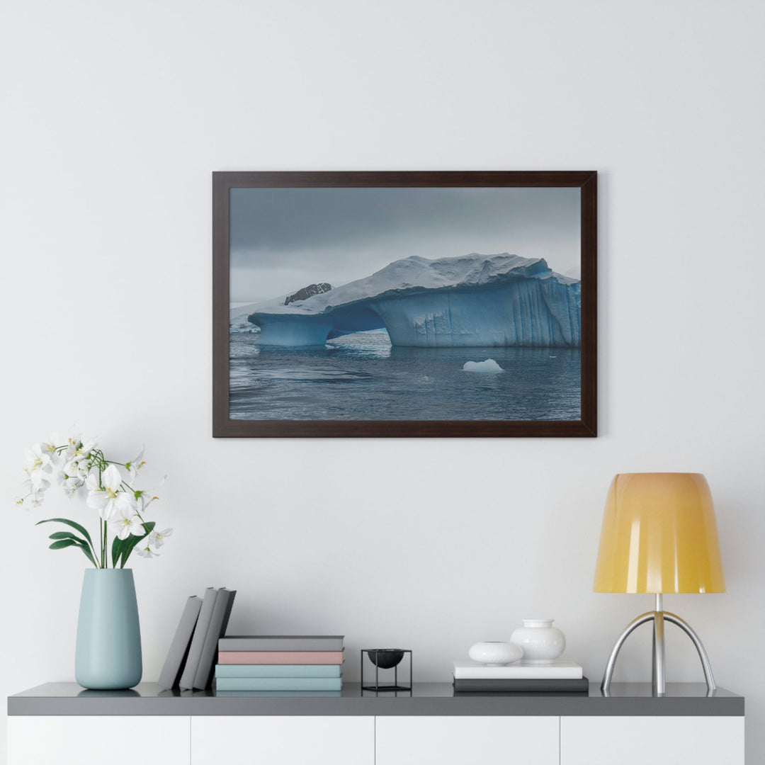 Textured Ice - Framed Print - Visiting This World