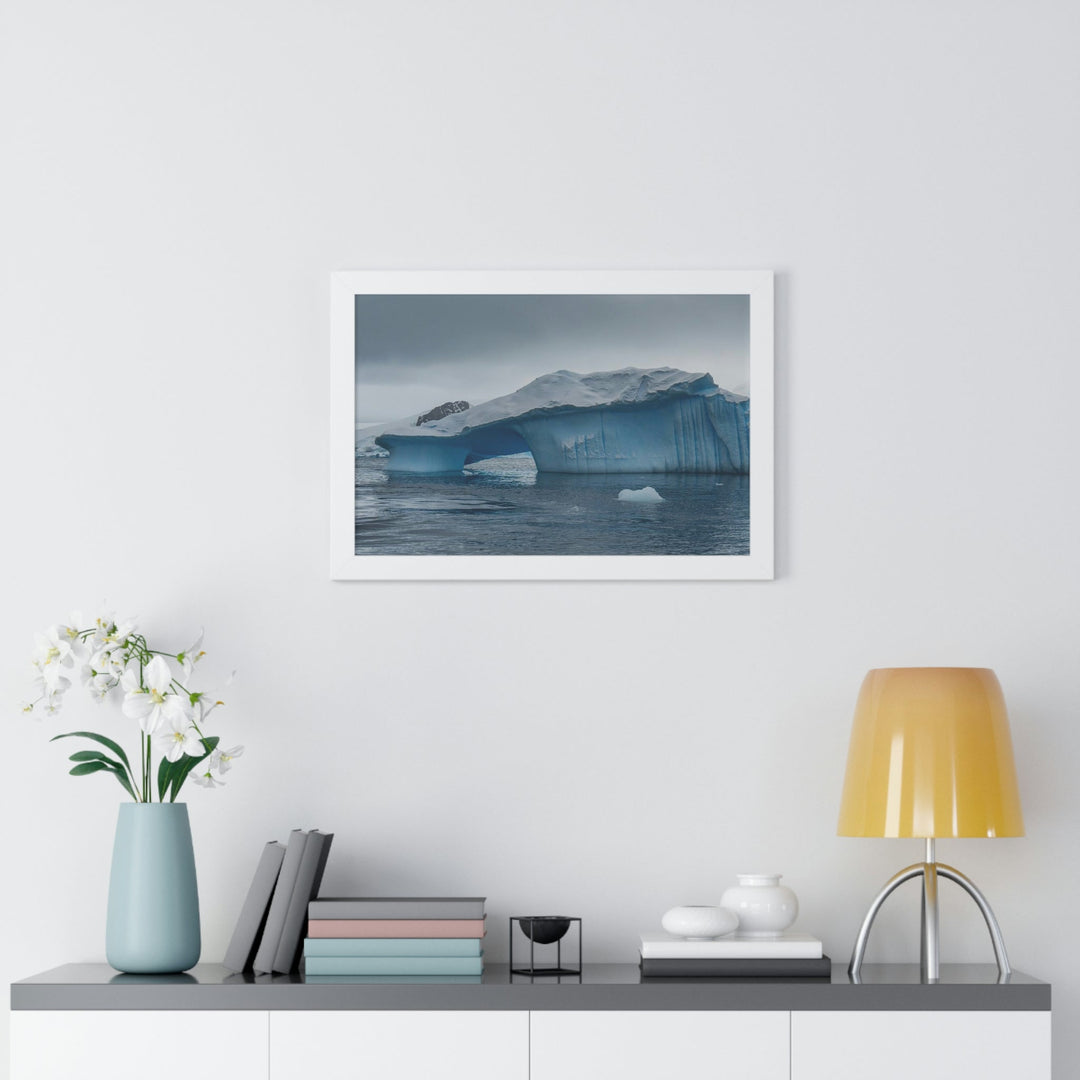 Textured Ice - Framed Print - Visiting This World