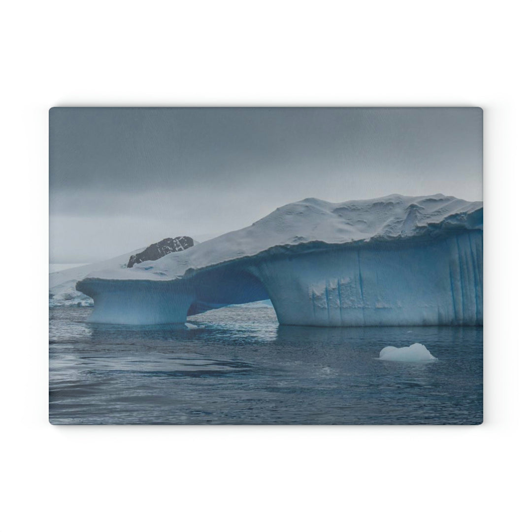 Textured Ice - Glass Cutting Board - Visiting This World