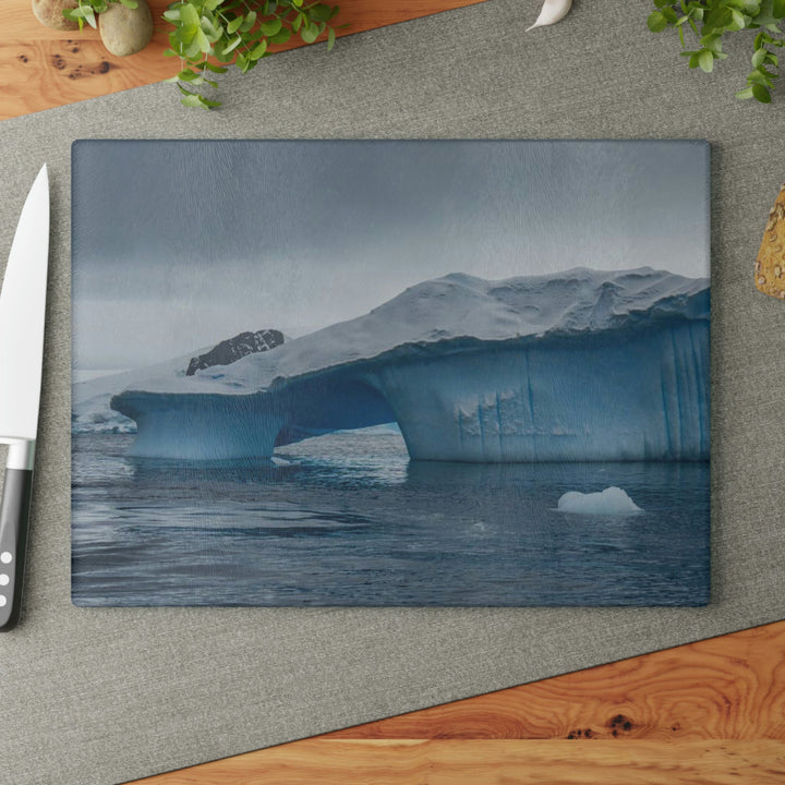 Textured Ice - Glass Cutting Board - Visiting This World