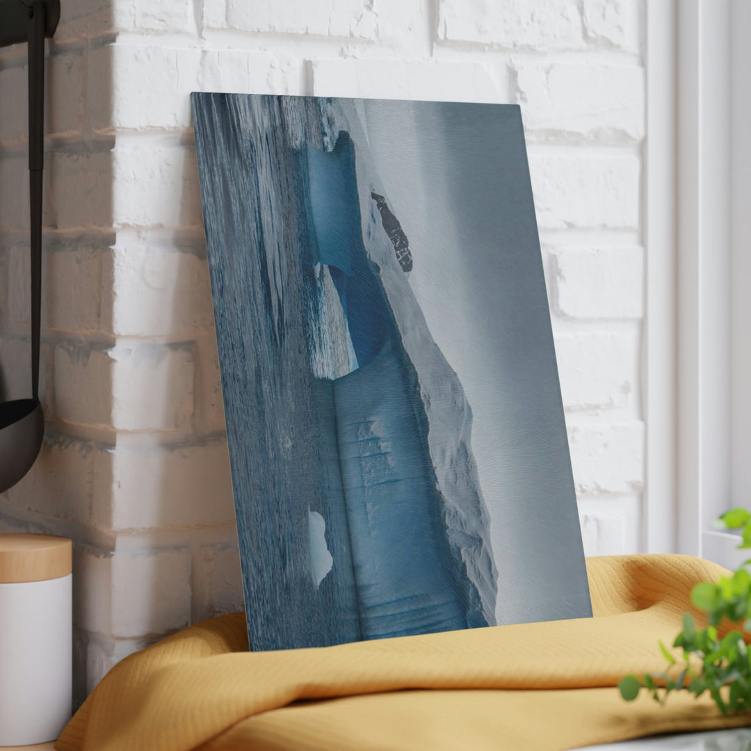 Textured Ice - Glass Cutting Board - Visiting This World