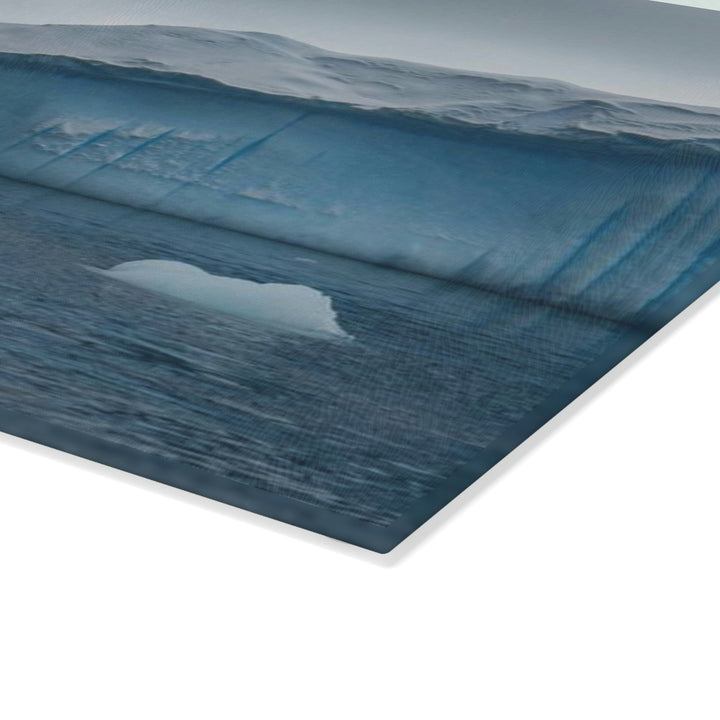 Textured Ice - Glass Cutting Board - Visiting This World