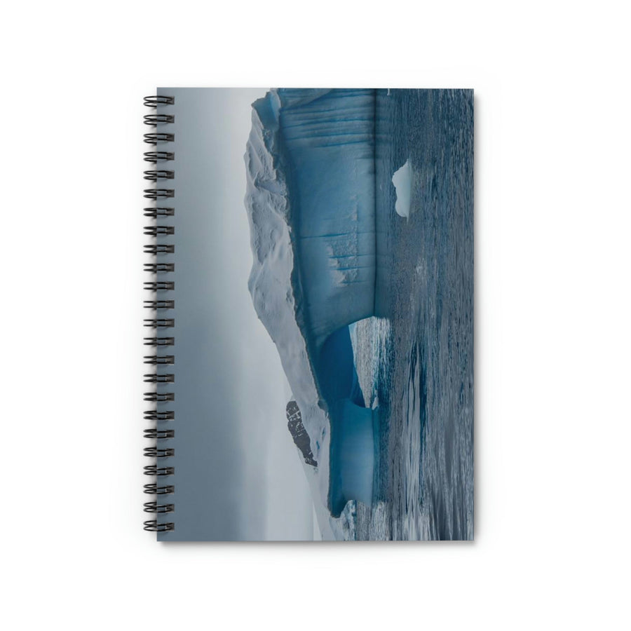 Textured Ice - Spiral Ruled Line Notebook - Visiting This World