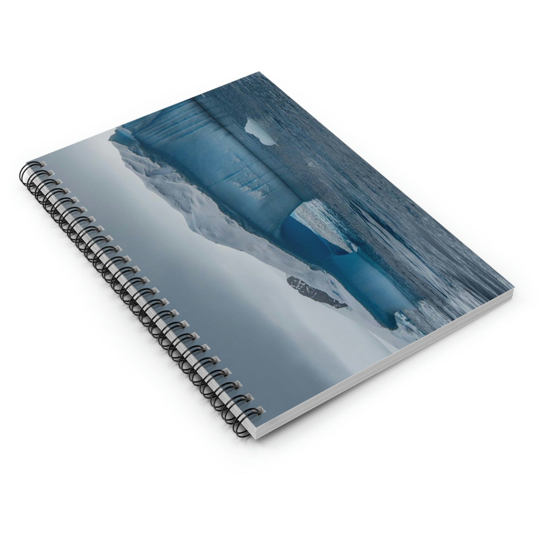 Textured Ice - Spiral Ruled Line Notebook - Visiting This World