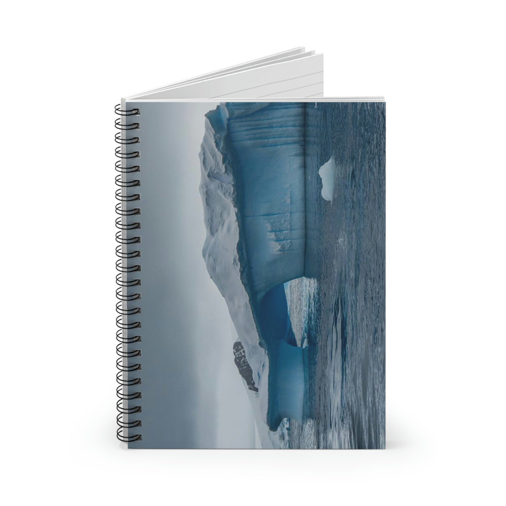 Textured Ice - Spiral Ruled Line Notebook - Visiting This World