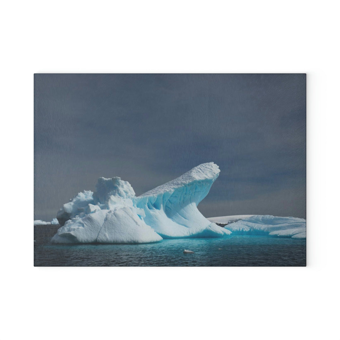 The Angles of an Iceberg - Glass Cutting Board - Visiting This World