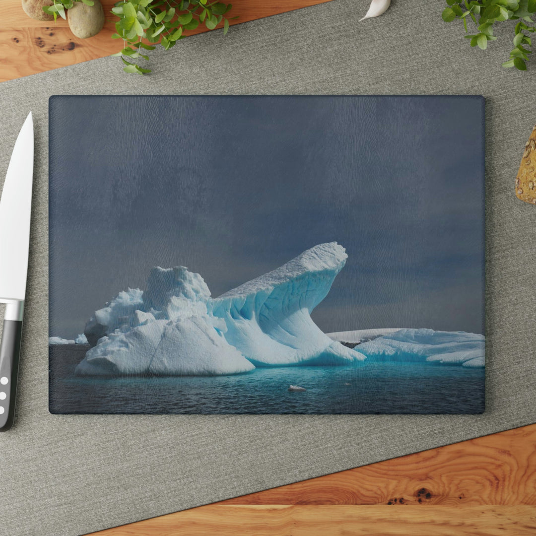 The Angles of an Iceberg - Glass Cutting Board - Visiting This World