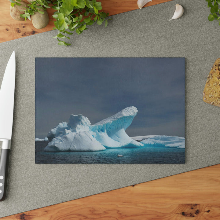 The Angles of an Iceberg - Glass Cutting Board - Visiting This World